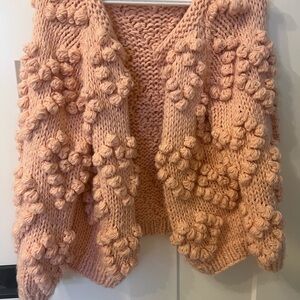 Cozy Soft Pink Knit Cardigan- Little White House Co.